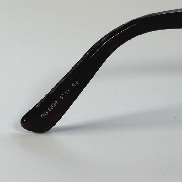 Gucci GG 3639 OXW Eyeglasses Frames Only Havana/Leather/Gold Buckle 53-16-135‎ - Picture 7 of 16